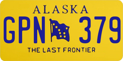 AK license plate GPN379