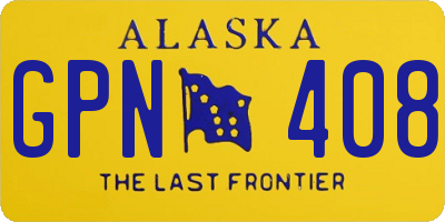 AK license plate GPN408