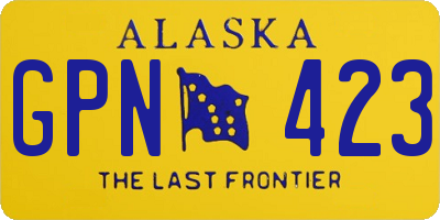 AK license plate GPN423