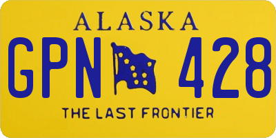 AK license plate GPN428