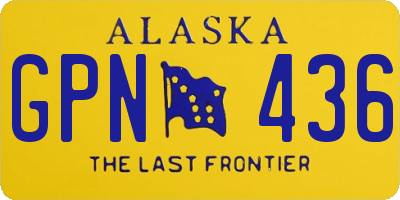 AK license plate GPN436