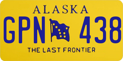 AK license plate GPN438