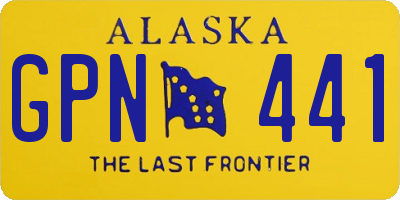 AK license plate GPN441