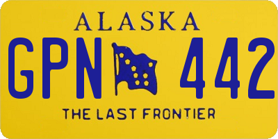 AK license plate GPN442