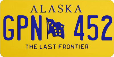 AK license plate GPN452