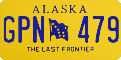 AK license plate GPN479