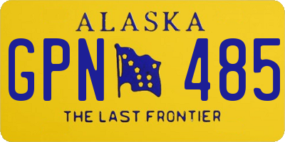 AK license plate GPN485