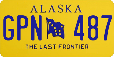 AK license plate GPN487