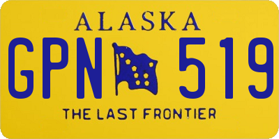 AK license plate GPN519