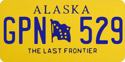 AK license plate GPN529