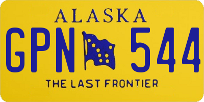 AK license plate GPN544
