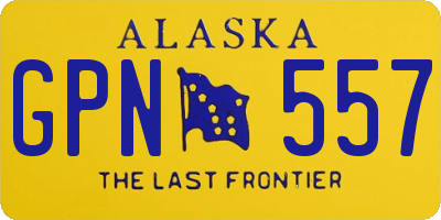AK license plate GPN557