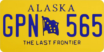 AK license plate GPN565