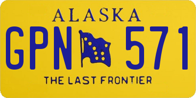 AK license plate GPN571