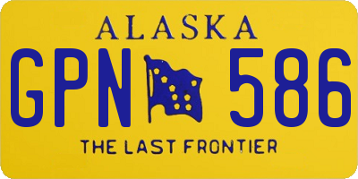 AK license plate GPN586