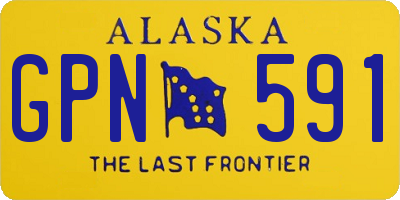 AK license plate GPN591