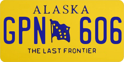AK license plate GPN606