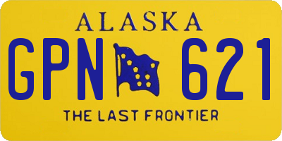 AK license plate GPN621