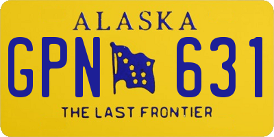 AK license plate GPN631