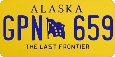 AK license plate GPN659