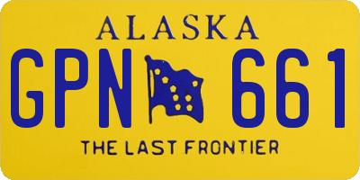 AK license plate GPN661