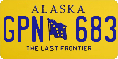 AK license plate GPN683