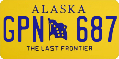 AK license plate GPN687