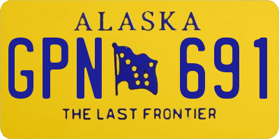 AK license plate GPN691