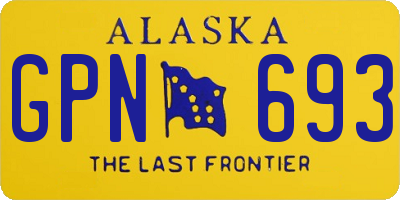 AK license plate GPN693