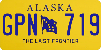 AK license plate GPN719