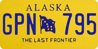 AK license plate GPN795