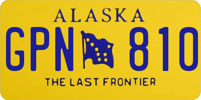 AK license plate GPN810