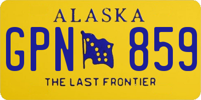 AK license plate GPN859