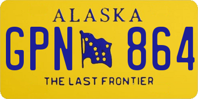 AK license plate GPN864
