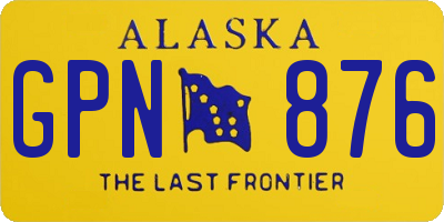 AK license plate GPN876