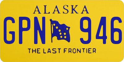 AK license plate GPN946