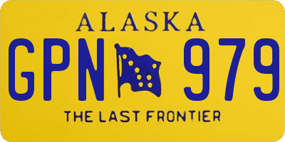 AK license plate GPN979