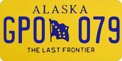 AK license plate GPO079