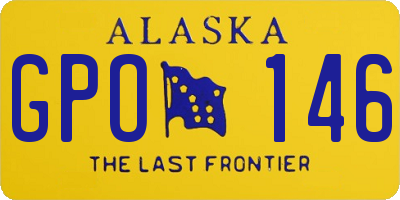 AK license plate GPO146