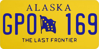 AK license plate GPO169
