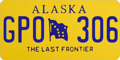 AK license plate GPO306