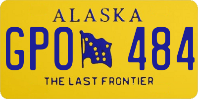 AK license plate GPO484