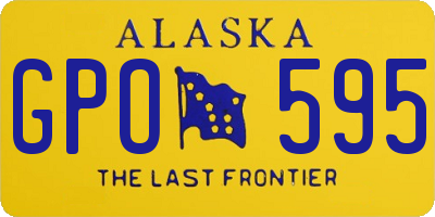 AK license plate GPO595
