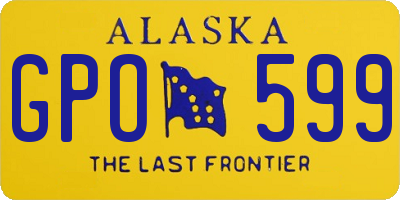 AK license plate GPO599