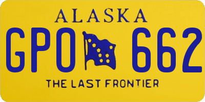 AK license plate GPO662