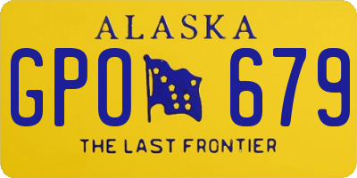 AK license plate GPO679