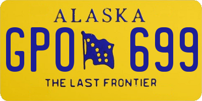 AK license plate GPO699