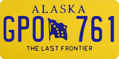 AK license plate GPO761