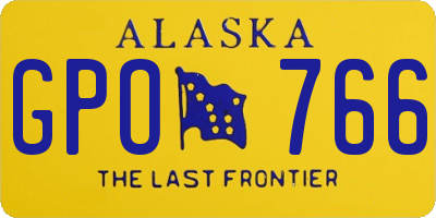AK license plate GPO766