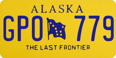 AK license plate GPO779